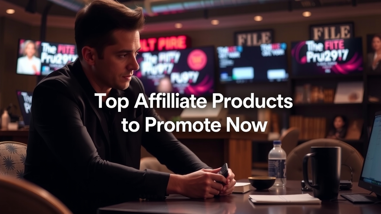 Top Affiliate Products to Promote Now