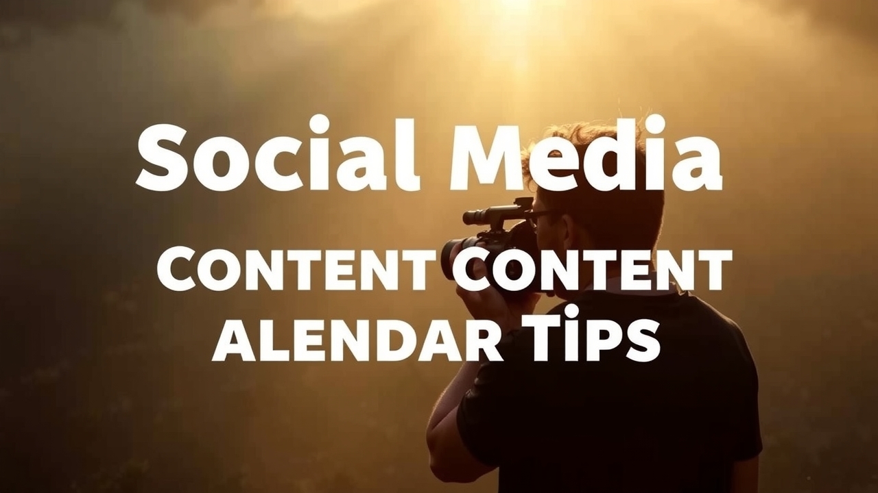 Social Media Content Calendar Tips