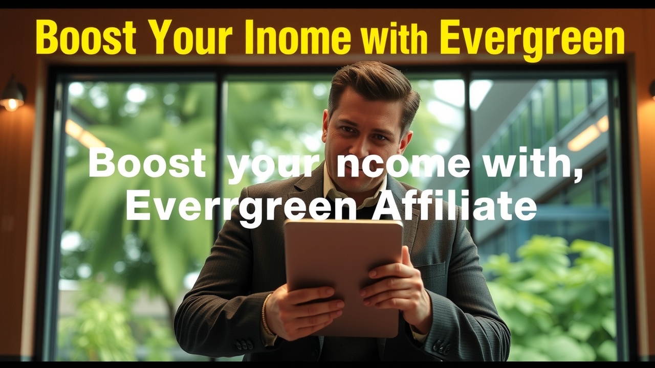Boost Your Income with Evergreen Affiliate