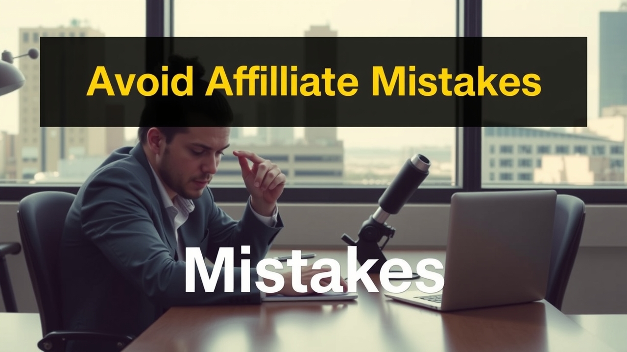 Avoid Affiliate Mistakes